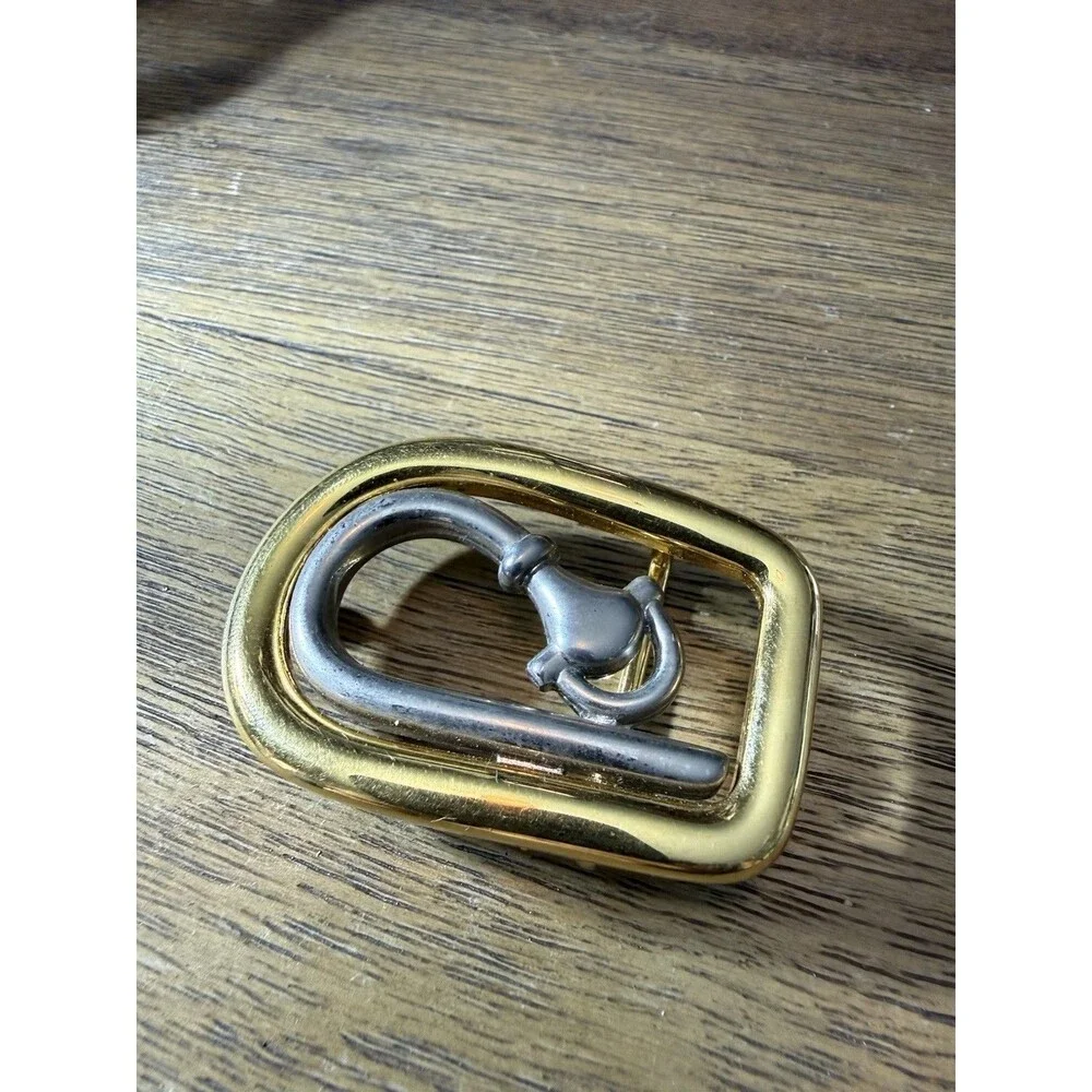 1970s Vintage Gucci Italy Horsebit Equestrian Belt Buckle Rare